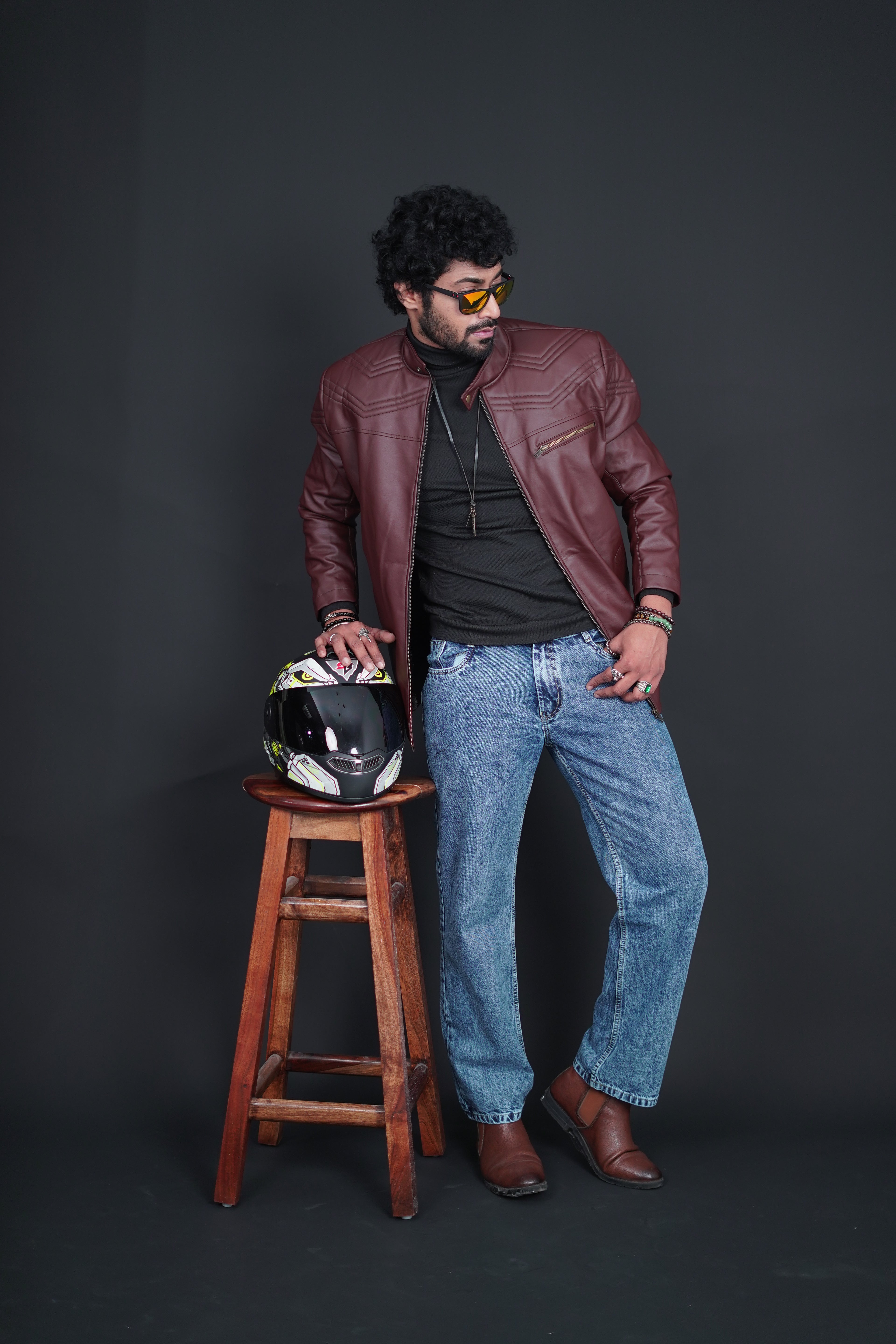 The Maverick Maroon Jacket