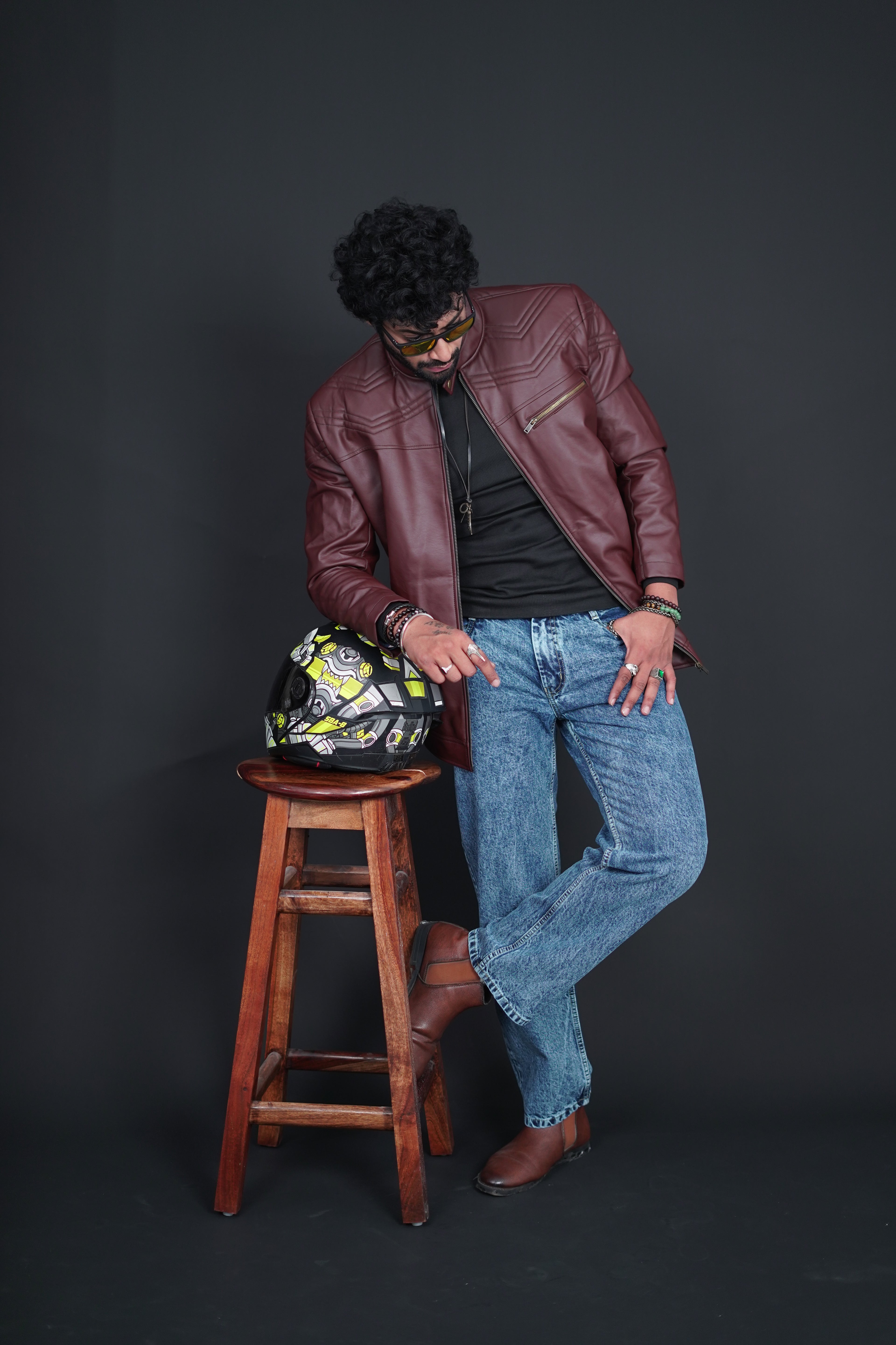 The Maverick Maroon Jacket