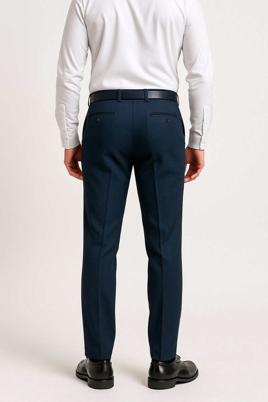 Classic Navy Regular Fit Pants