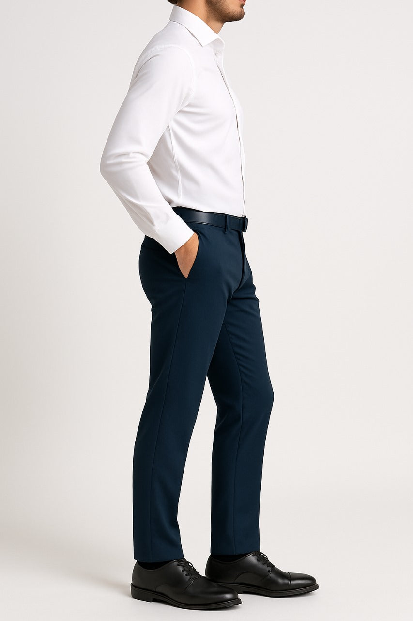 Classic Navy Regular Fit Pants